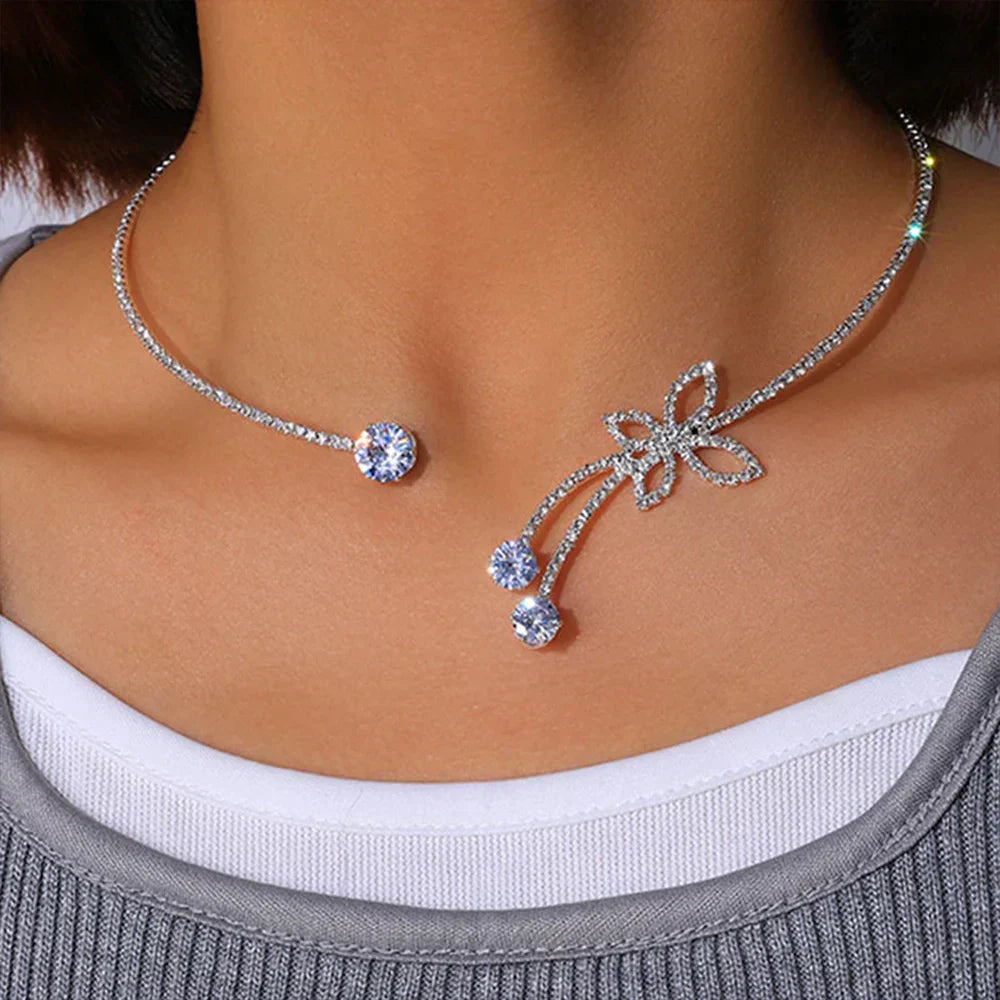 Maëlle™ | Colar Gargantilha Crystal Bloom