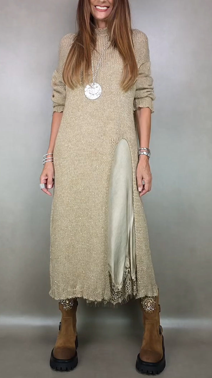Laluna™ | Conjunto Elegante de Camisola Comprida com Vestido