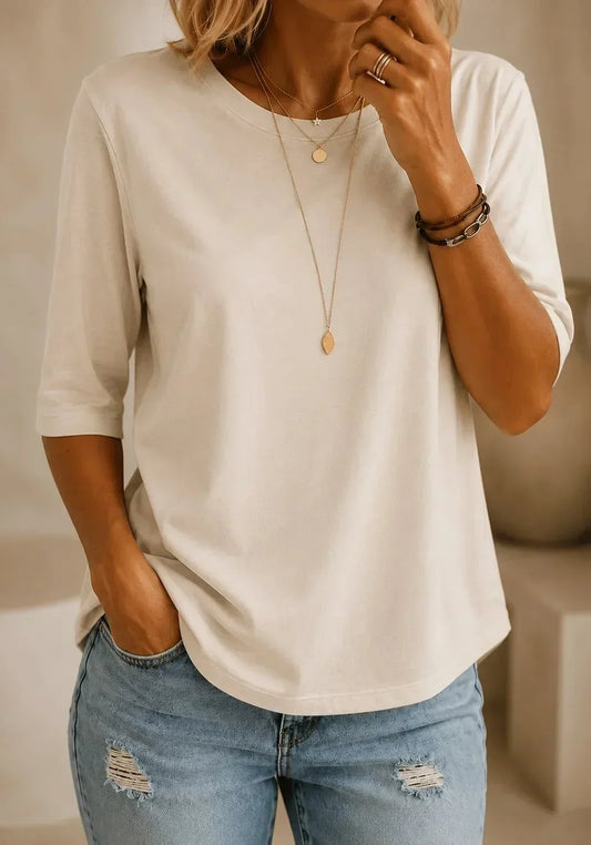 Amara™ | T-shirt Essencial de Gola Redonda