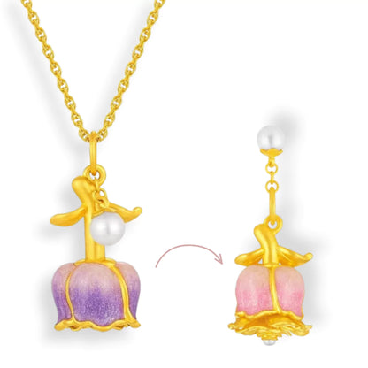 Brigitte™ | Colar Aurora Charm – A Flor do Amor