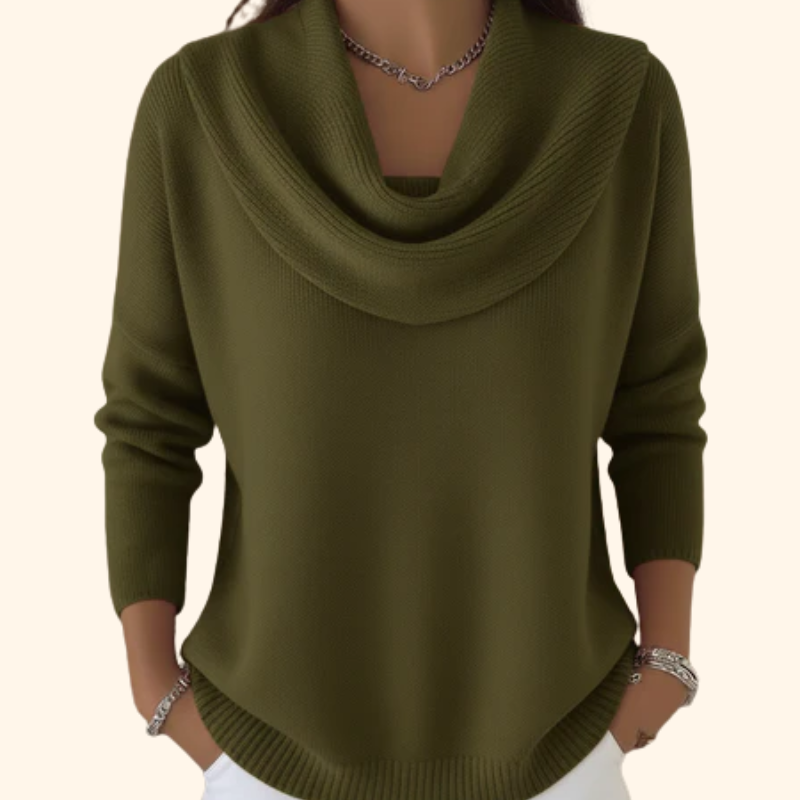 Gioia™ | Camisola com Gola Drapeada