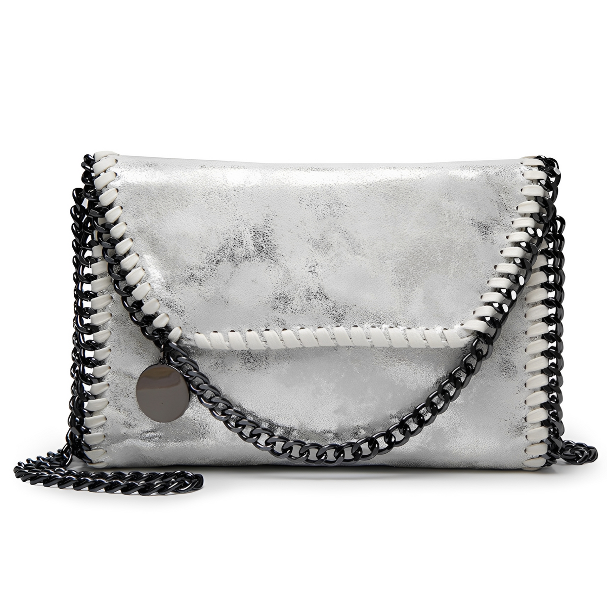 Charlotte™ | Elegante mala de tiracolo em pele com corrente para mulher