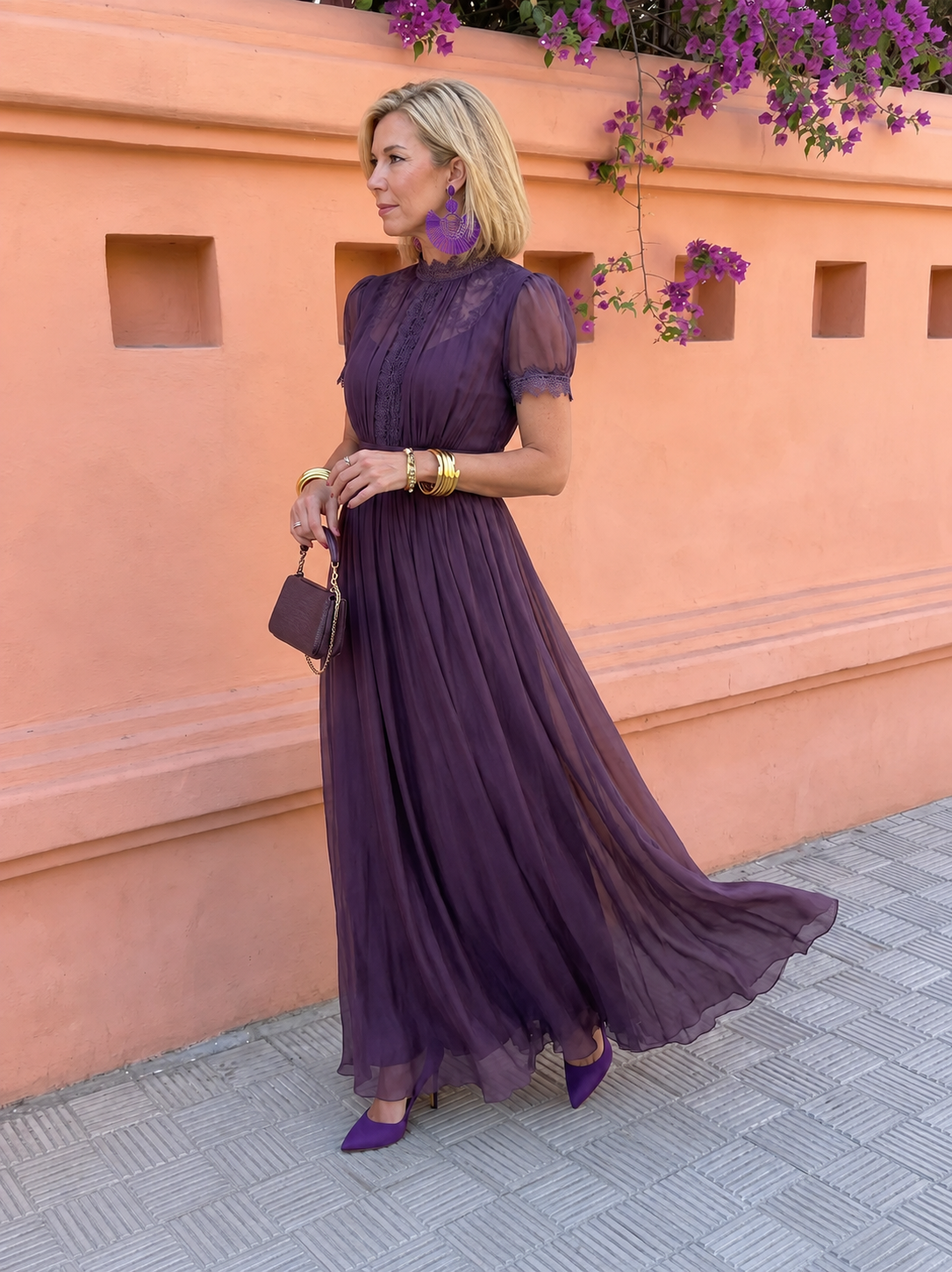 Kalina™ | Vestido Comprido Elegante de Chiffon