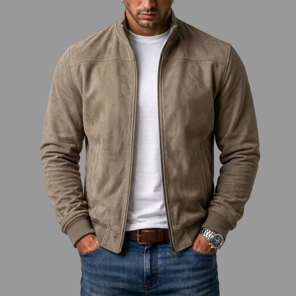 Baptiste™ | Blusão Bomber em Camurça
