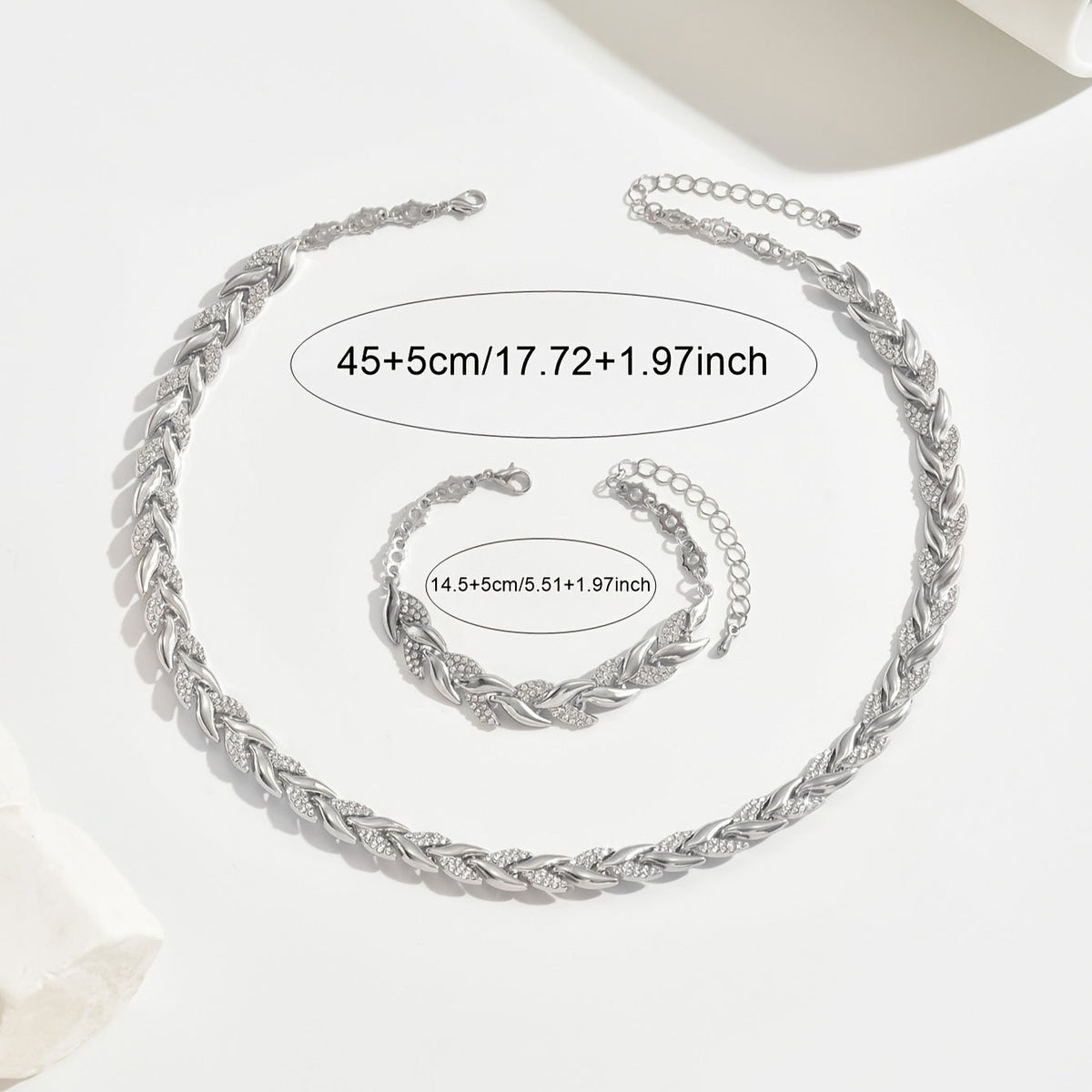 Claudine™ | Pendente e pulseira em forma de cauda de peixe, feitos à mão