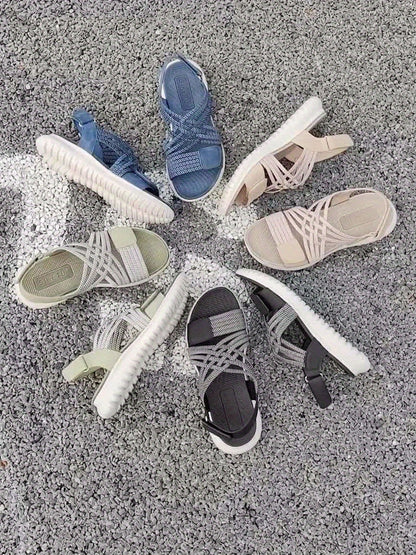 Soline™ | Sandálias Sport-Chic com Sola Alta