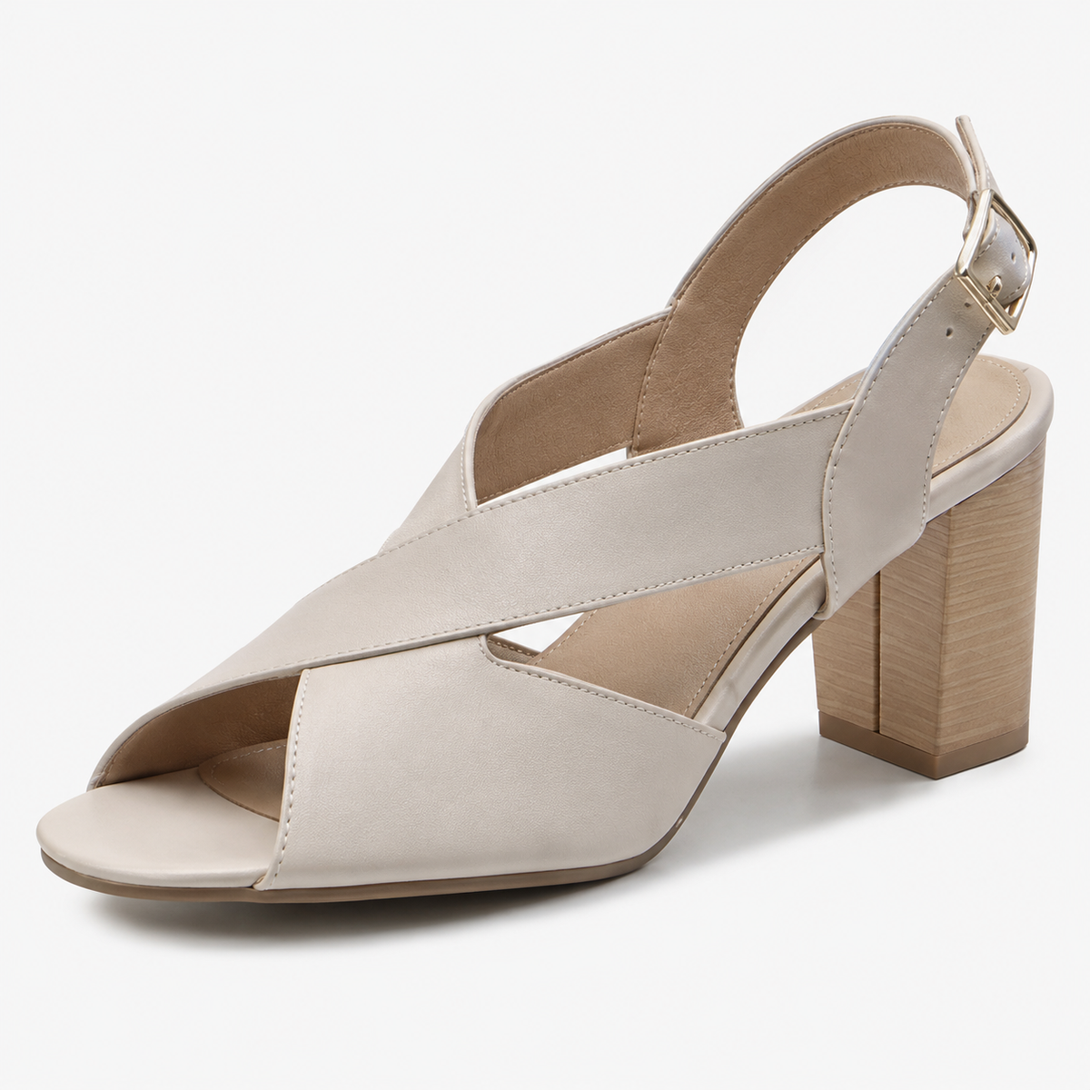 Delphine™ | Sandálias Elegantes de Salto Quadrado