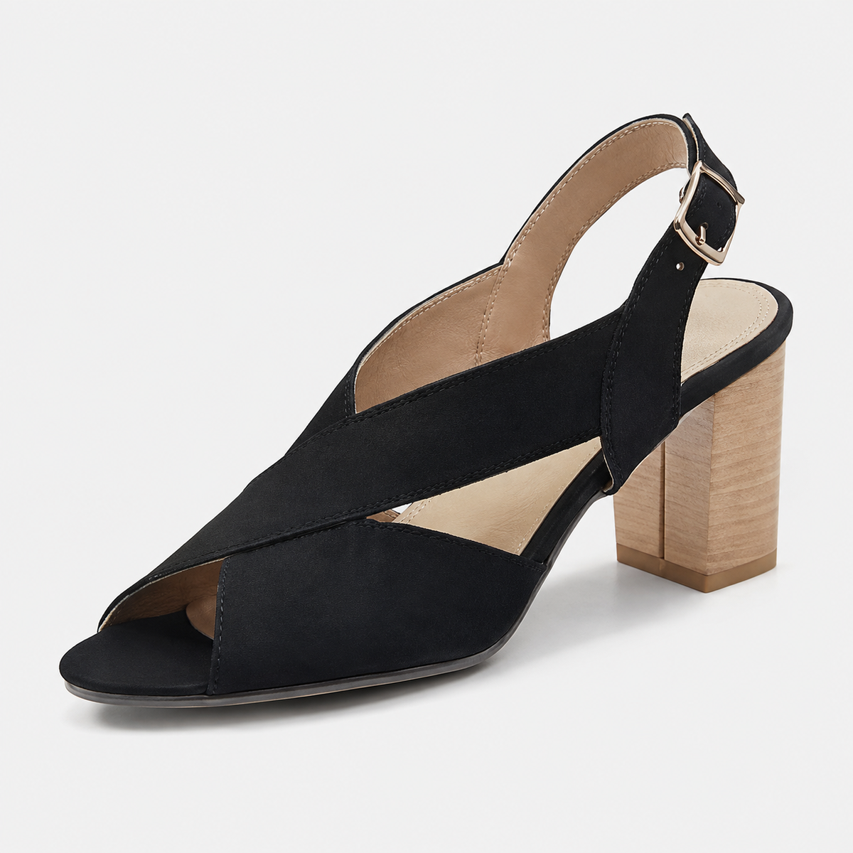 Delphine™ | Sandálias Elegantes de Salto Quadrado