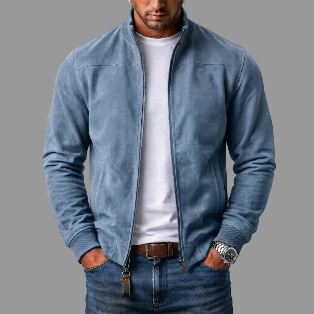Baptiste™ | Blusão Bomber em Camurça