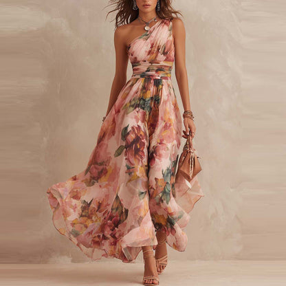 Églantine™ | Vestido floral assimétrico