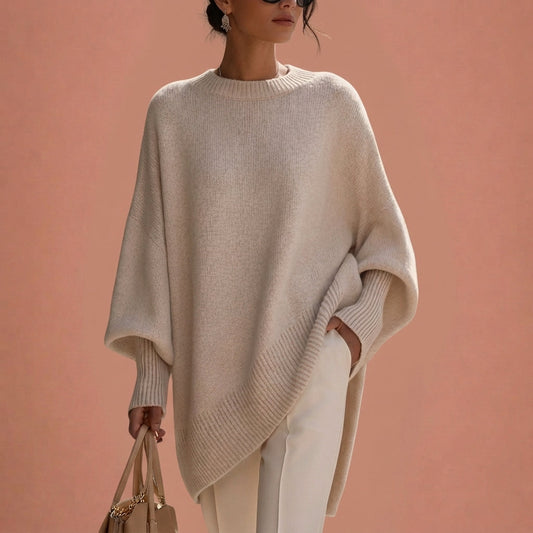 Giorgia™ | Camisola Oversize de Malha com Gola Redonda