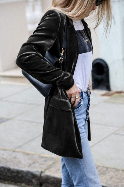 Larue™ | Blazer para mulher | Veludo