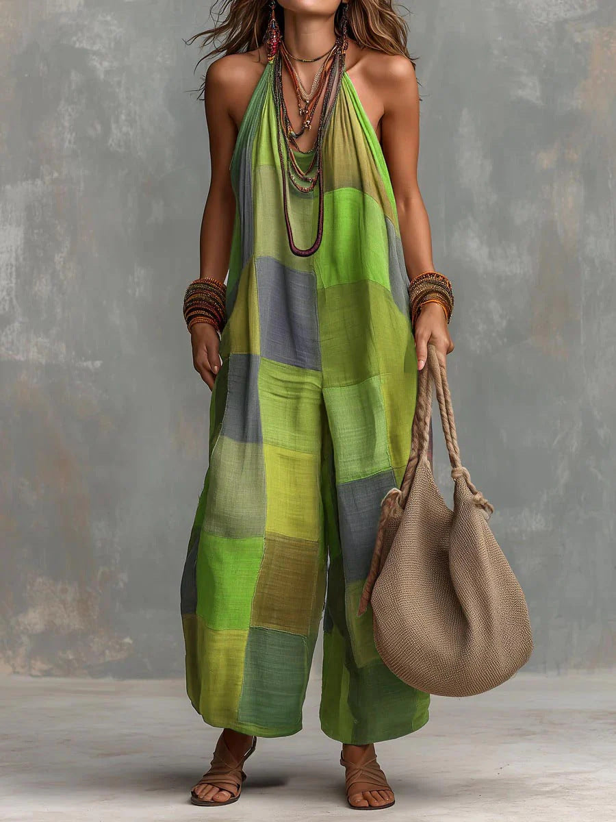 Rosalie™ | Macacão patchwork frescura e liberdade num estilo artístico único