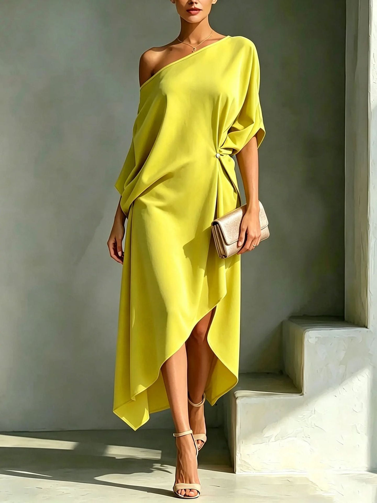 Éloïse™ | Vestido elegante assimétrico