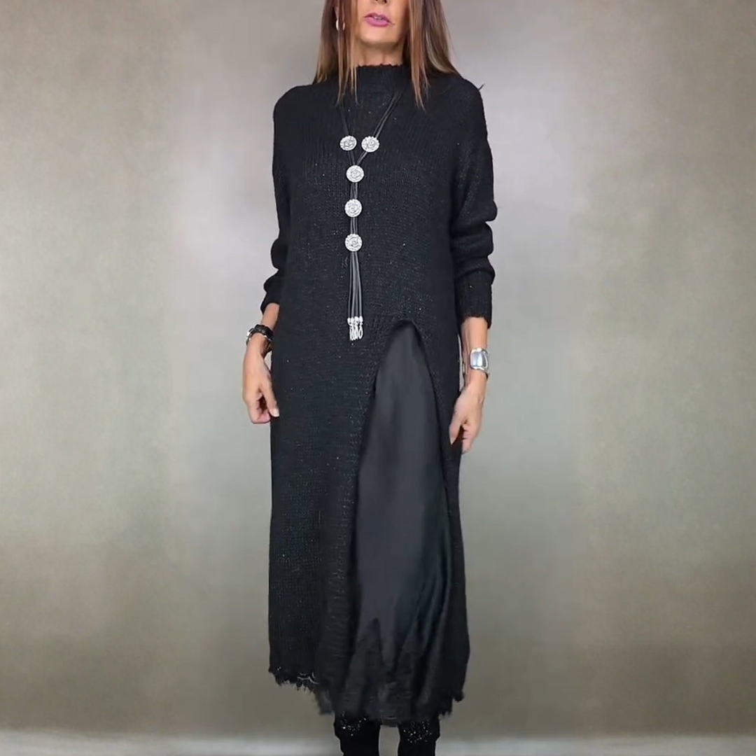 Laluna™ | Conjunto Elegante de Camisola Comprida com Vestido