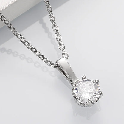 Fleur™ | Colar com Pendente Clássico em Zircónio