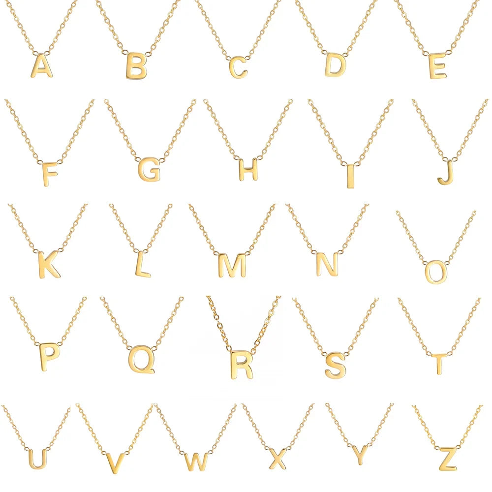 Sandrine™ | Colar com Pendente Alfabeto Brilhante
