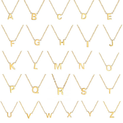 Sandrine™ | Colar com Pendente Alfabeto Brilhante