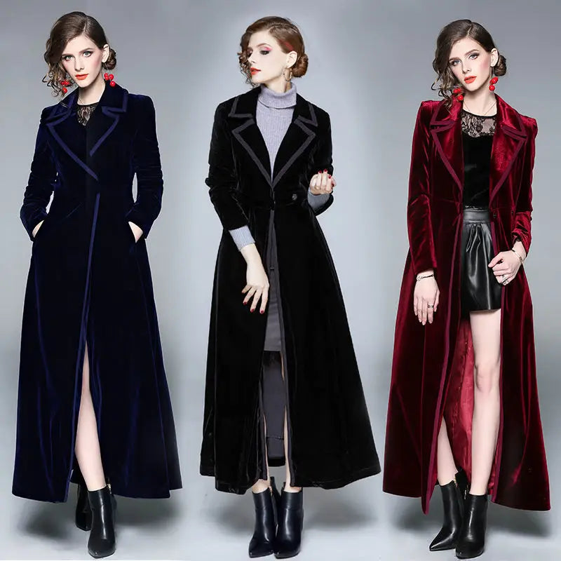 Seraphina™ | Casaco Comprido de Veludo