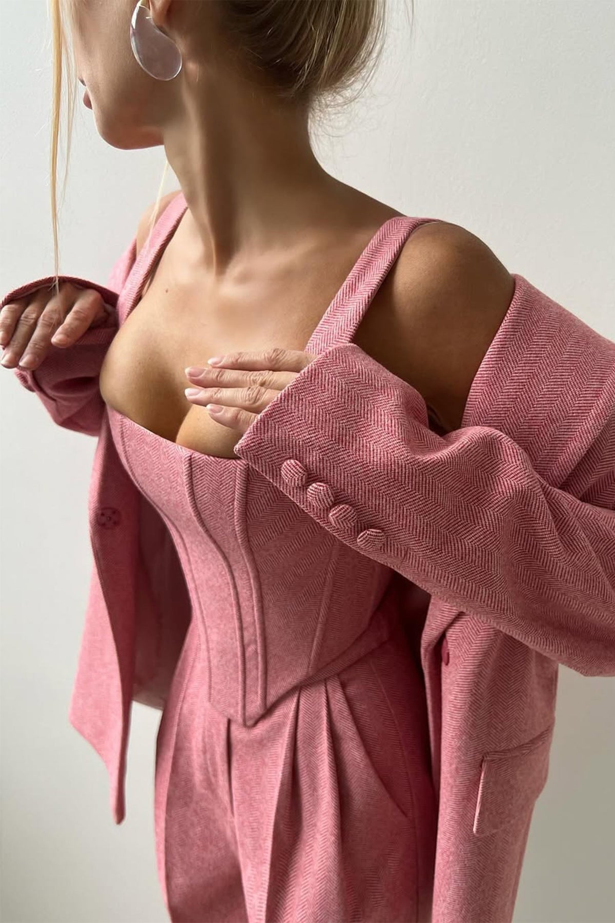 Dolce™ | Conjunto de três peças com blazer cruzado