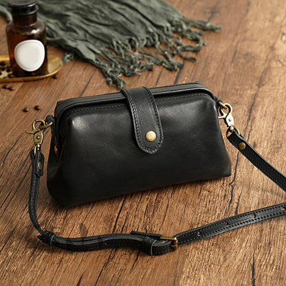 Fabienne™ | Mala em pele retro, feita à mão