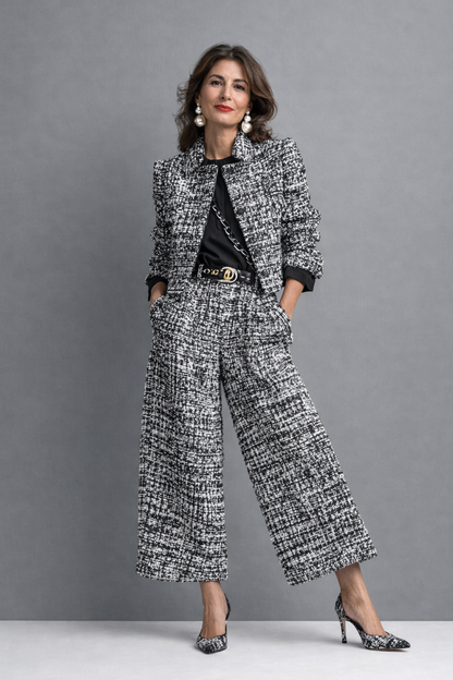 Camille™ | Conjunto em tweed para os dias frescos