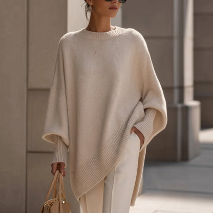 Giorgia™ | Camisola Oversize de Malha com Gola Redonda