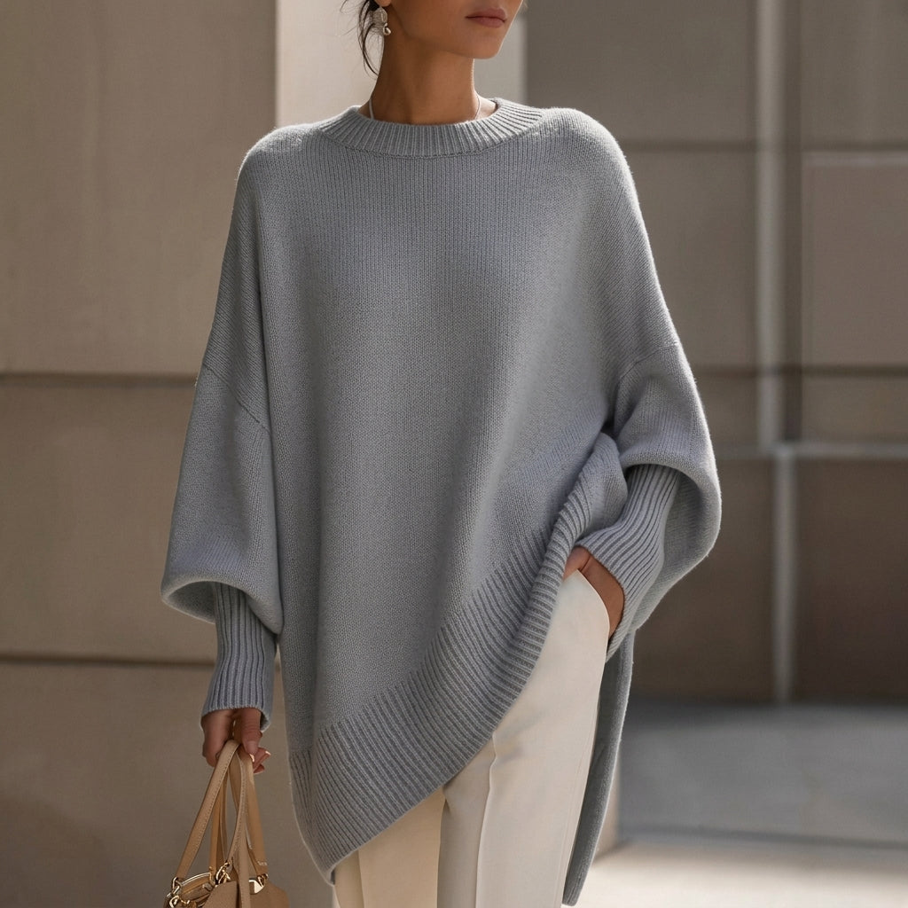 Giorgia™ | Camisola Oversize de Malha com Gola Redonda