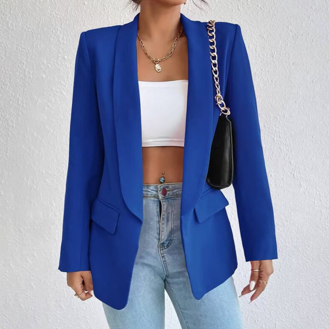 Colette™ | Blazer Elegante de Manga Comprida com Abertura à Frente para Mulher