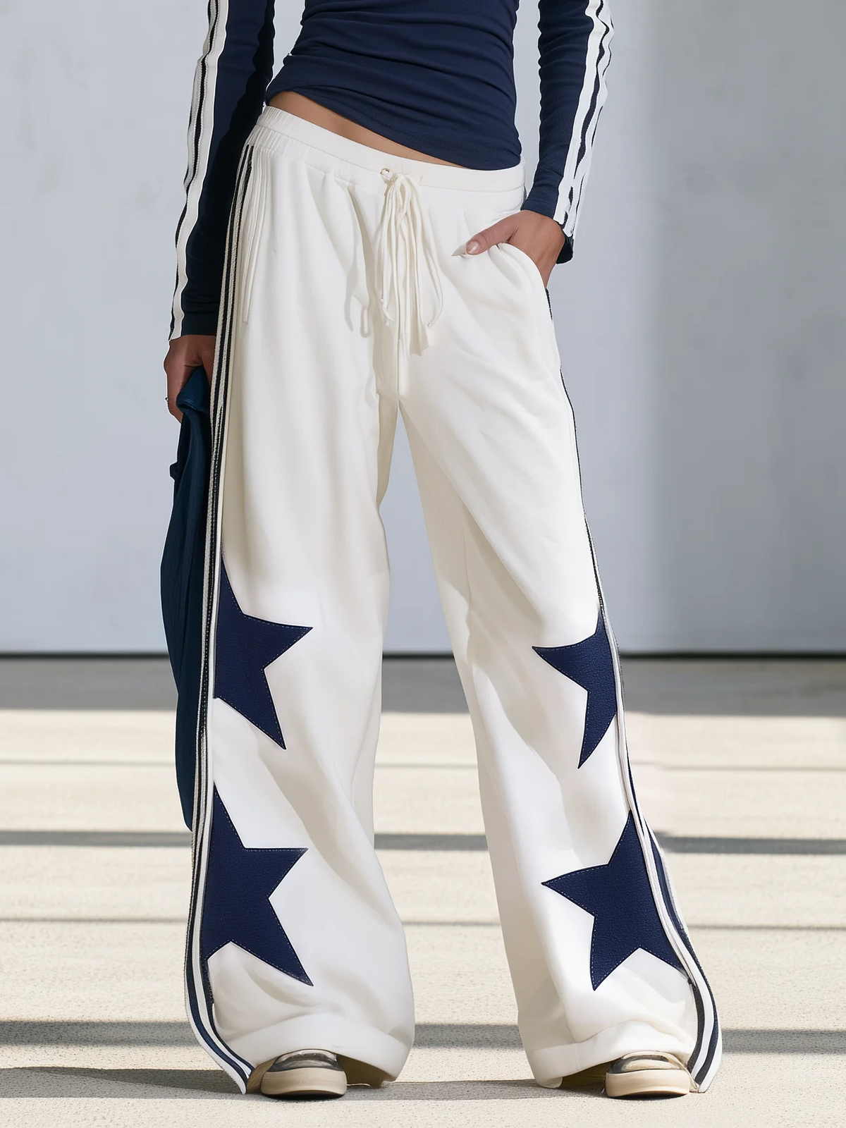 Celia™ | Conjunto de Top com Estrelas e Calças Largas