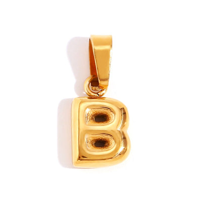Émilie™ | Colar Letra Bubble Chic