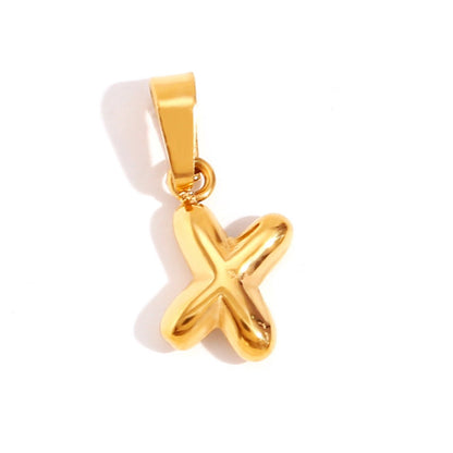 Émilie™ | Colar Letra Bubble Chic