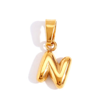 Émilie™ | Colar Letra Bubble Chic