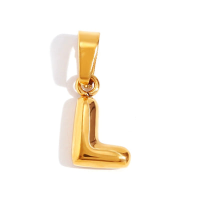 Émilie™ | Colar Letra Bubble Chic