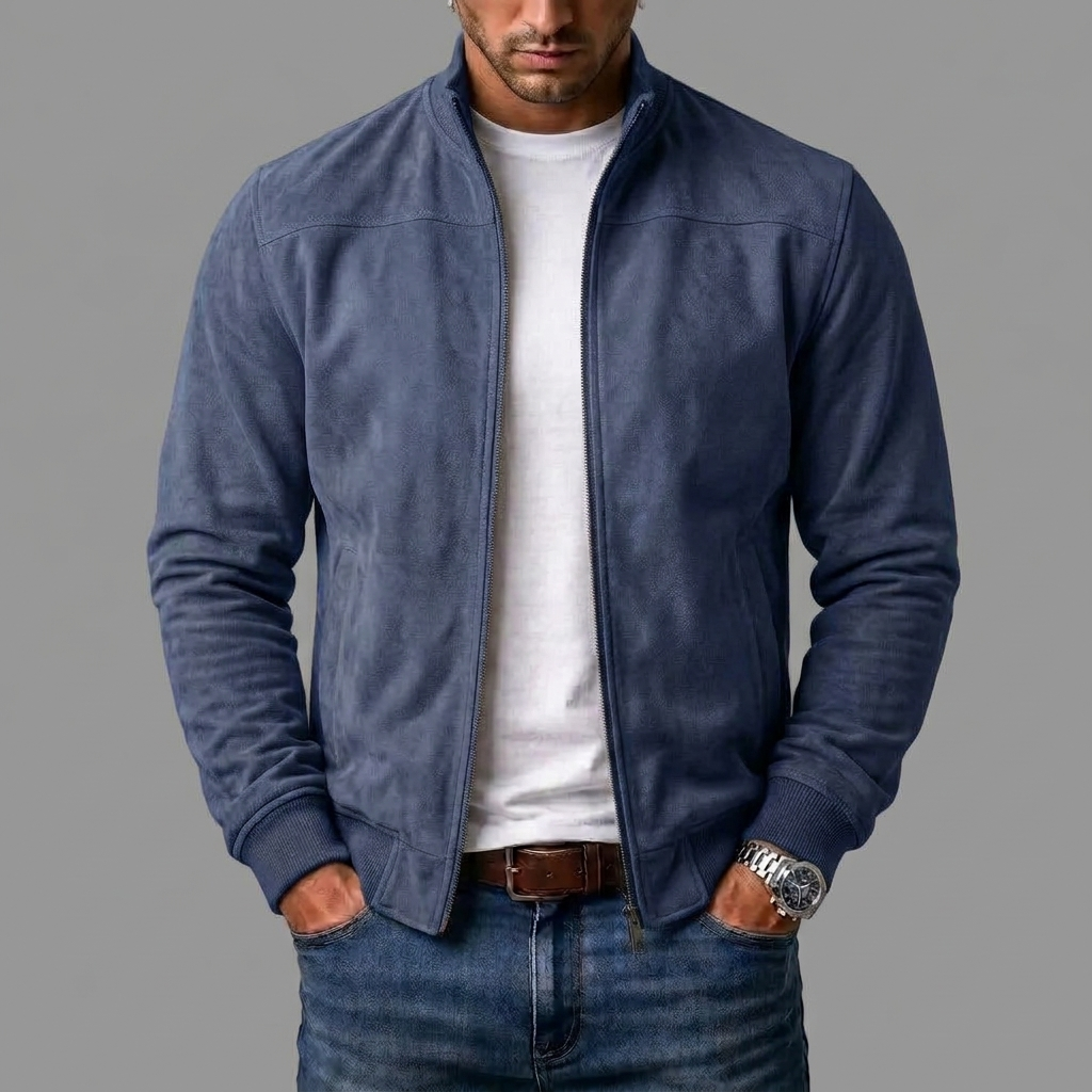 Baptiste™ | Blusão Bomber em Camurça