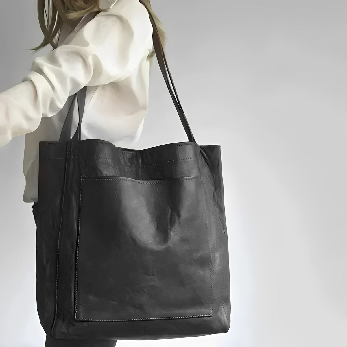Toni™ | Mala em Pele Elegante com Forro em Camurça