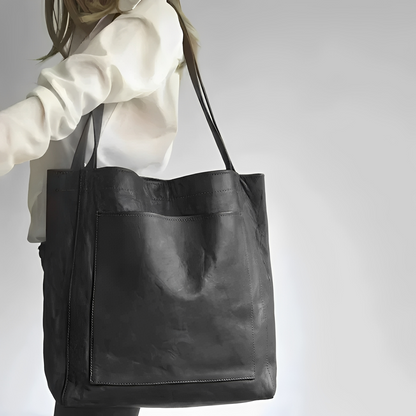 Toni™ | Mala em Pele Elegante com Forro em Camurça
