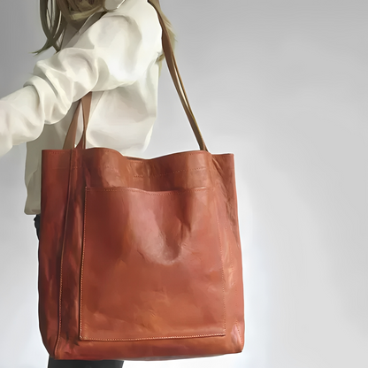 Toni™ | Mala em Pele Elegante com Forro em Camurça