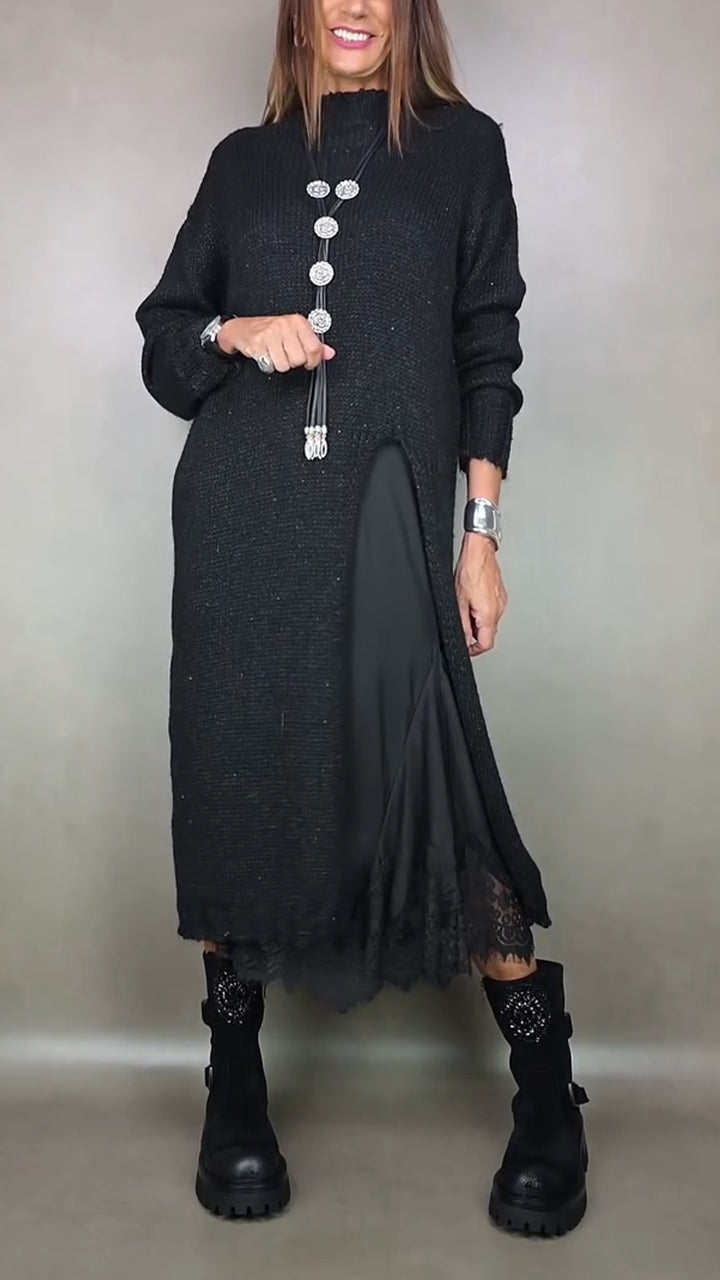 Laluna™ | Conjunto Elegante de Camisola Comprida com Vestido