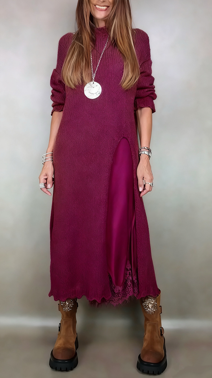 Laluna™ | Conjunto Elegante de Camisola Comprida com Vestido