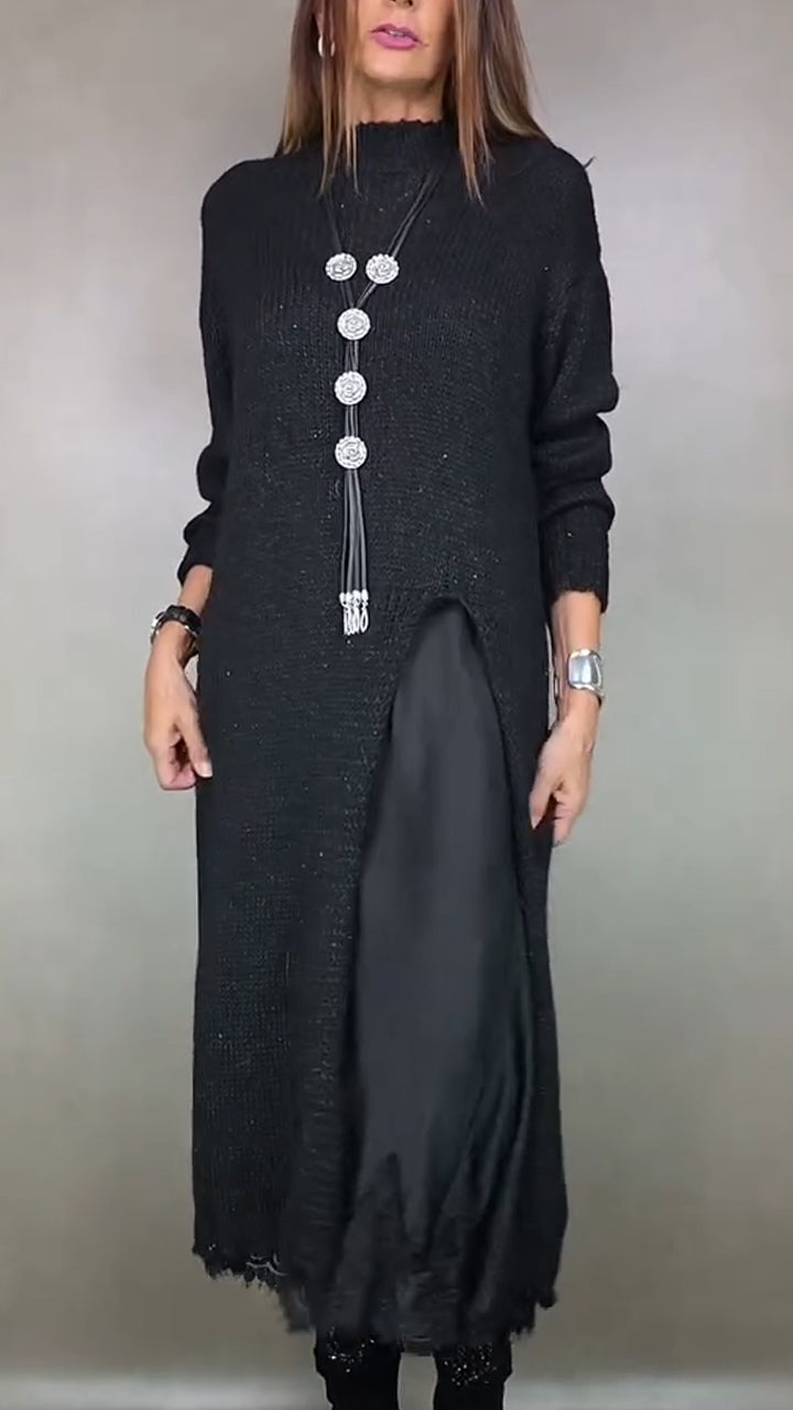 Laluna™ | Conjunto Elegante de Camisola Comprida com Vestido