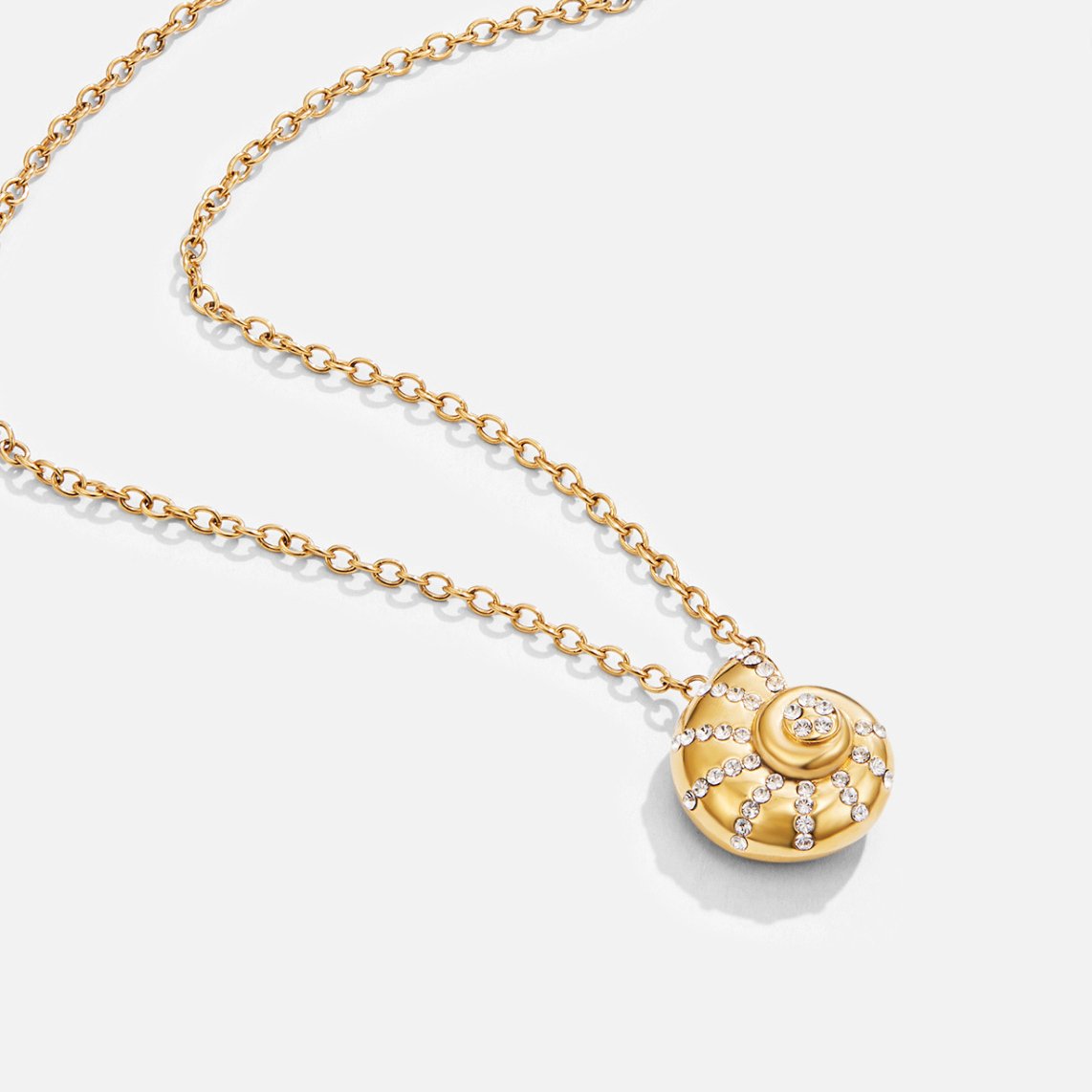 Noémie™ | Colar com Pendente de Concha em Cristal