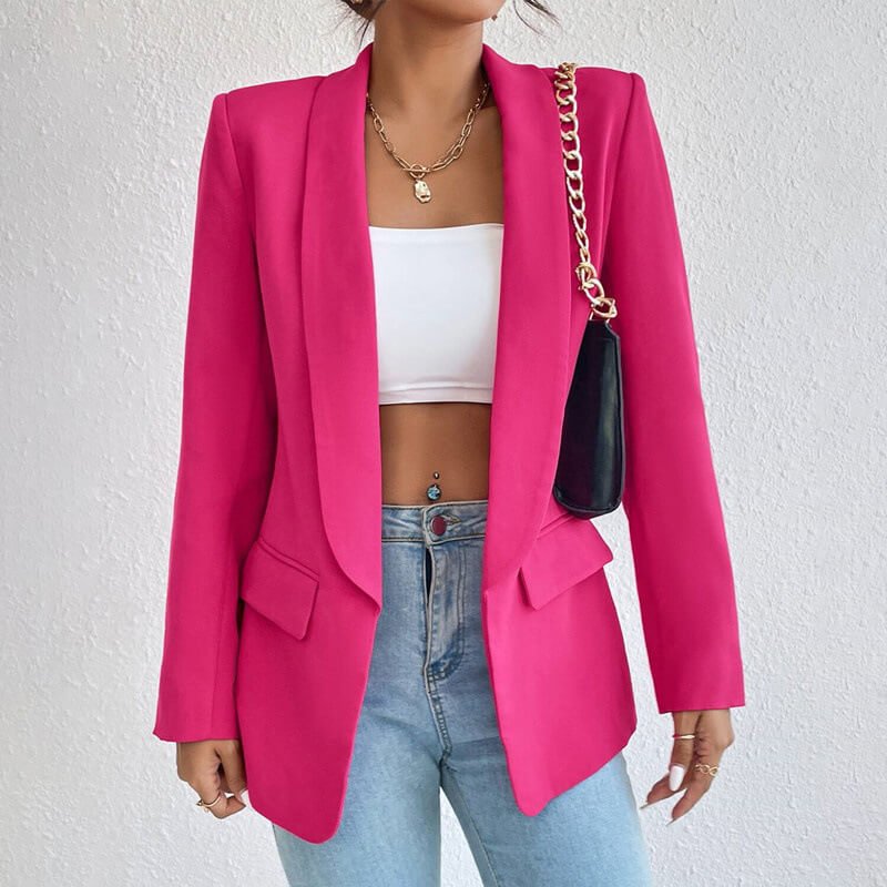 Colette™ | Blazer Elegante de Manga Comprida com Abertura à Frente para Mulher