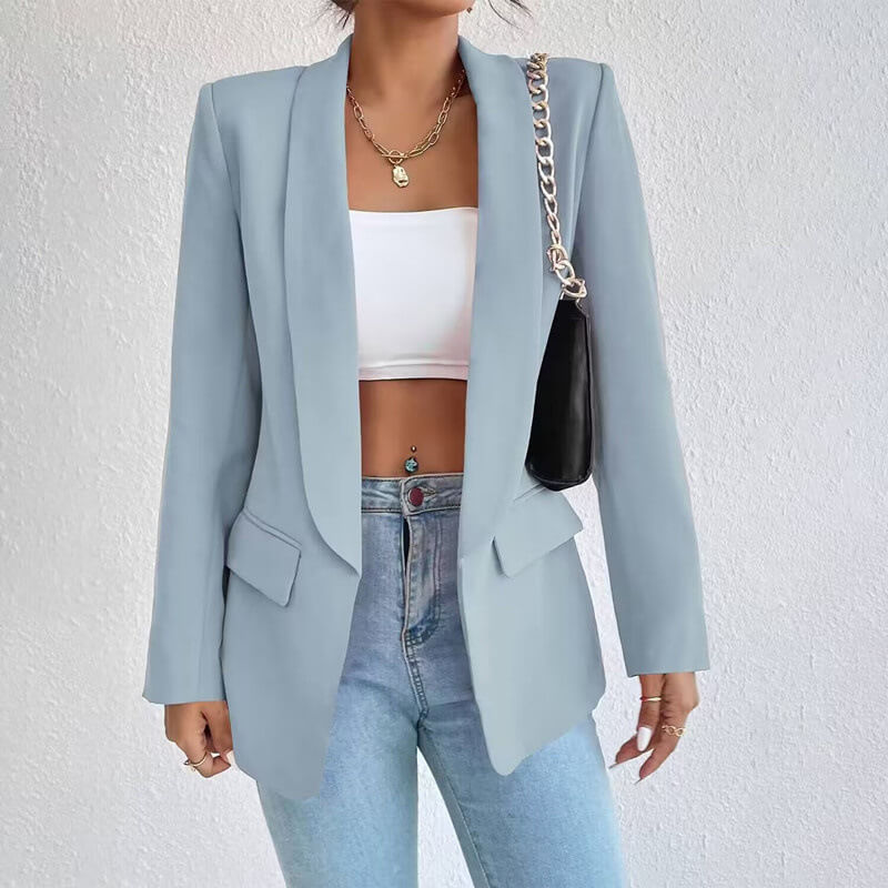 Colette™ | Blazer Elegante de Manga Comprida com Abertura à Frente para Mulher