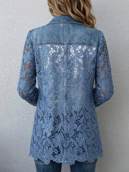 Constance™ | Casaco com Renda Floral