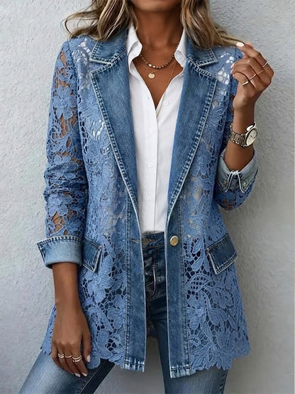 Constance™ | Casaco com Renda Floral