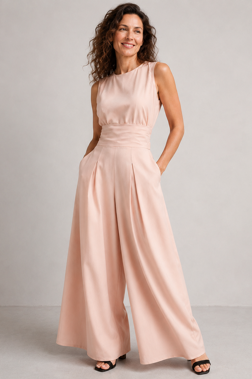 Sofia™ | Conjunto de Duas Peças em Bambu e Linho, Fluido e Elegante