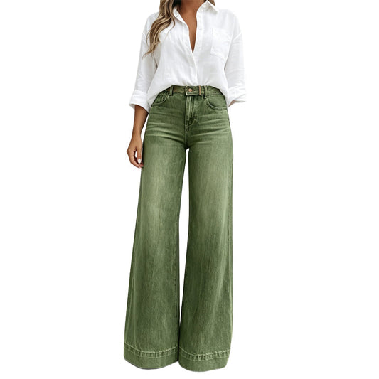 Aliénor™ | Jeans de Perna Larga Efeito Alongador