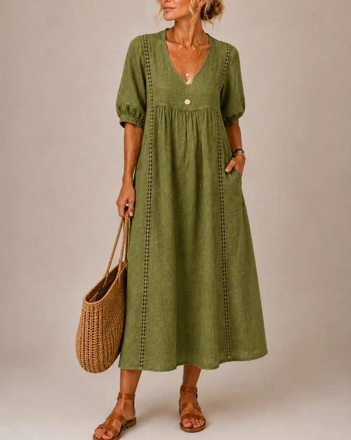 Élodie™ | Vestido midi de verão
